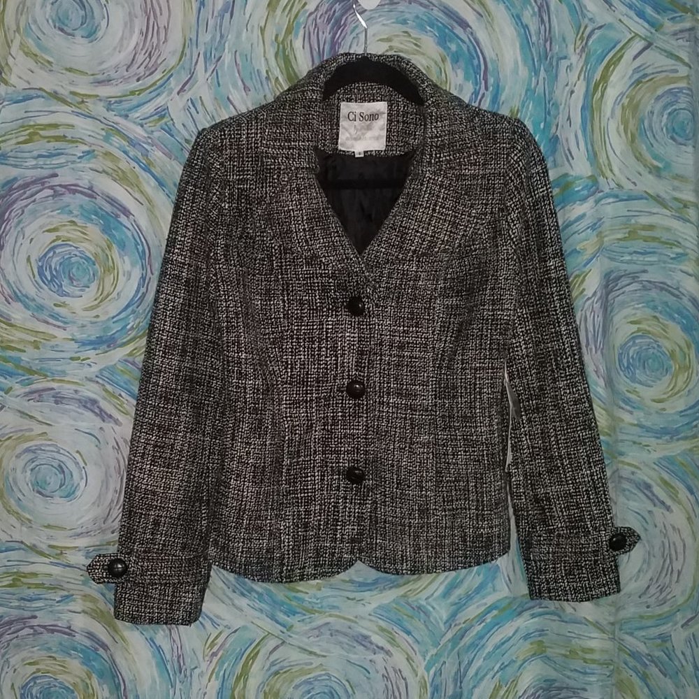 Black / White Tweed Ci Sono Blazer